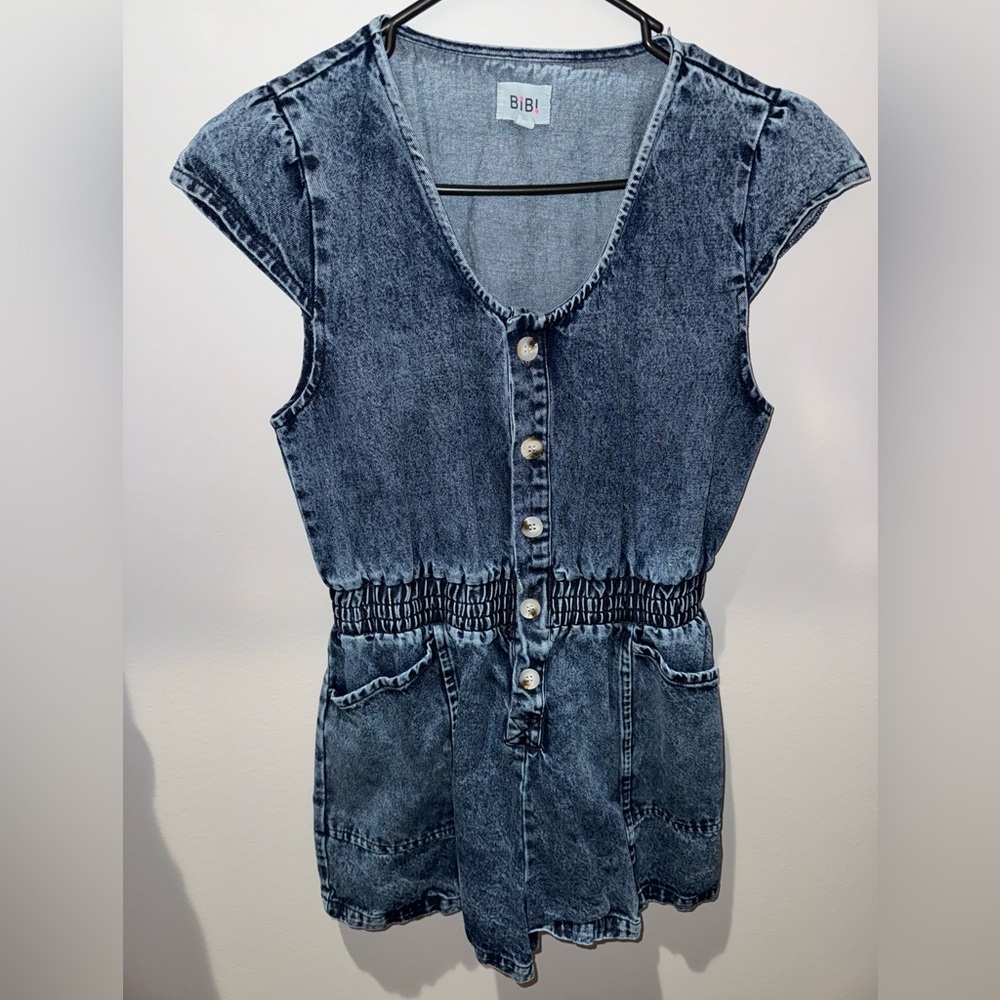 Denim romper